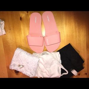 Woman’s body suits and sandals